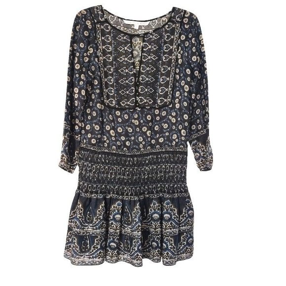 Veronica Beard Makai Printed Boho Dress EUC